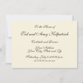 Roos Damask  Floral Antiek Kaart (Achterkant)