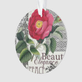 Roos Damask  Floral Antiek Ornament (voorkant)