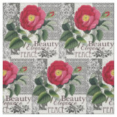 Roos Damask Floral Antiek Stof (Swatch)