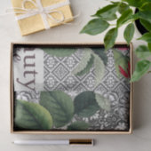 Roos Damask  Floral Antiek Tissuepapier (Geschenk)