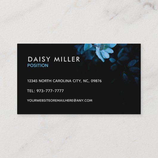 Roos Dank u Kaarten Visitekaartje (Achterkant)