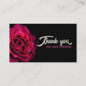 Roos Dank u Kaarten Visitekaartje (Voorkant)