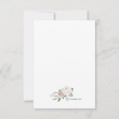 Roos Dank u voor uw sympathiekaarten Bedankkaart (Achterkant)