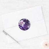 Roos Dank u wel ticker Ronde Sticker (Envelop)