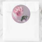 Roos Dank u wel ticker Ronde Sticker (Tas)