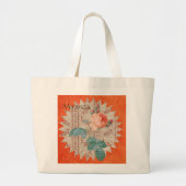 Roos dat het Sinaasappel Canvas tas van het Patro (Voorkant)