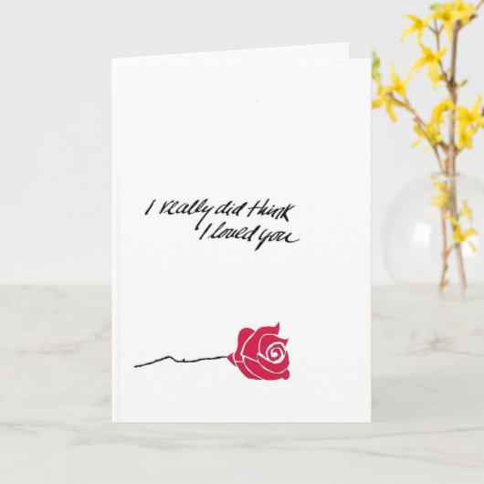 Roos dat liefde beschrijft kaart (Gele Bloem)