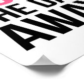 Roos de dag weg | Art Print (Hoek)