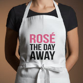 Roos de dag weg standaard schort