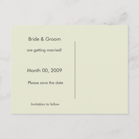  Roos De datum opslaan Foto Briefkaarten (Achterkant)