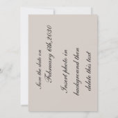 Roos De datum opslaan Save The Date (Achterkant)