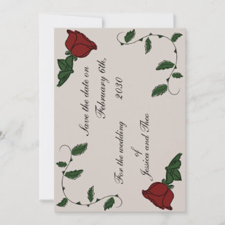 Roos De datum opslaan Save The Date