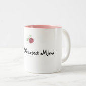 roos, de Groste Mimi van de Wereld Tweekleurige Koffiemok (Voorkant rechts)