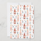 Roos de hele dag grillige wijn aangepaste verjaard kaart (Achterkant)