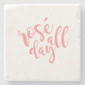 Roos de hele dag onderzetter (Voorkant)