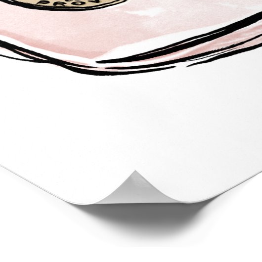 Roos de hele dag Poster (Hoek)