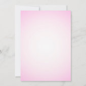 Roos de hele dag vrijgezellenfeest brunch roze kaart (Achterkant)