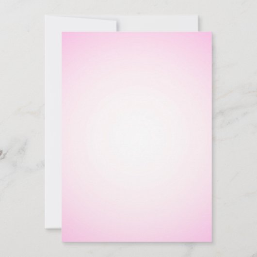 Roos de hele dag vrijgezellenfeest brunch roze kaart (Achterkant)