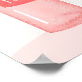 Roos de hele dag wijnbar Poster (Hoek)