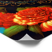 Roos de Kat Poster Art - Black Cat Wall Art (Hoek)