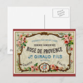 Roos de Provance a French parfume Briefkaart (Voorkant / Achterkant)