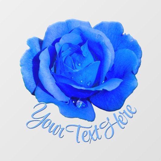 Roos Decal Personalized Blue Roos Window Cling (Vel)