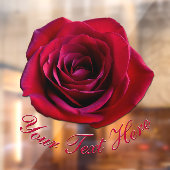 Roos Decale Gepersonaliseerde rode rode rozenwieg Raamsticker (Vel 2)