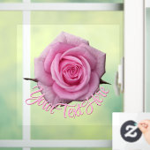 Roos Decale Gepersonaliseerde Roze Roze Roze Huid Raamsticker (Huis)