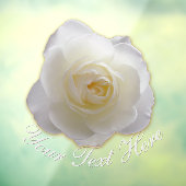 Roos Decale Gepersonaliseerde Witte Rozenwieg Raamsticker (Vel 3)