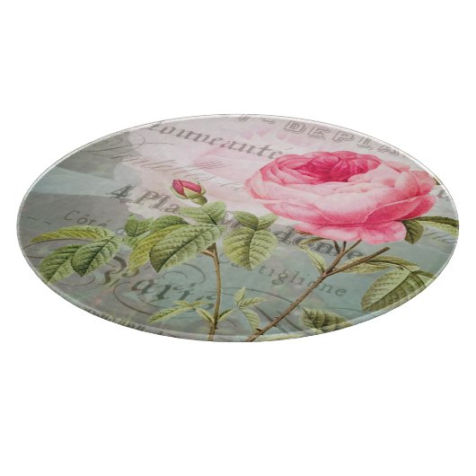 Roos decoratieve glazen snijkaart afbreken snijplank (Hoek)