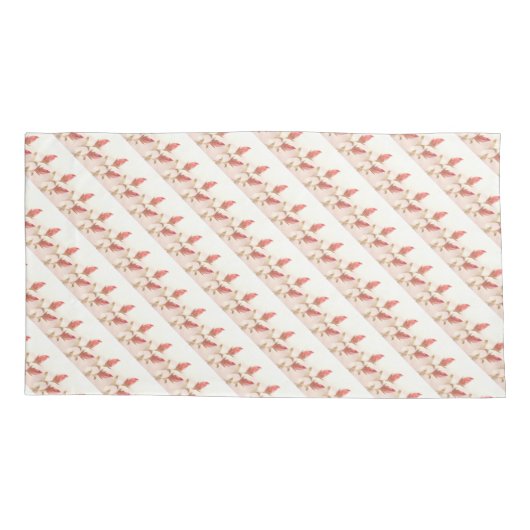 Roos delicaat kussensloop (Achterkant-Links)