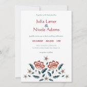  Roos Design  Classic Fusion Bruiloft Kaart (Voorkant)