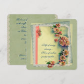 Roos Design for Vow Renewal Kaart (Voorkant / Achterkant)