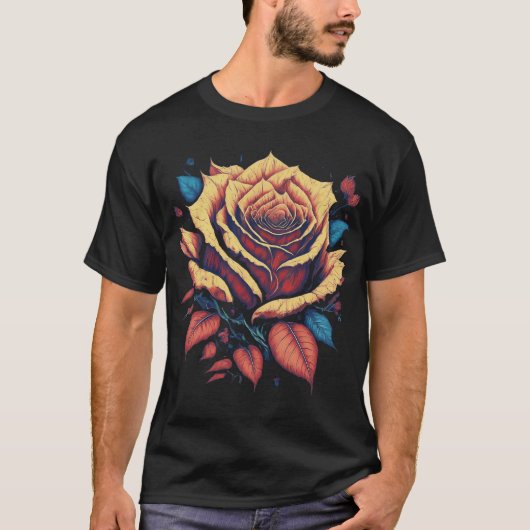 Roos Design - Fresh Style Unique Mode Tende" T-shirt (Voorkant)