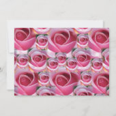 Roos Design Wedding Invitation Pink Accent Kaart (Achterkant)