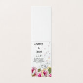 Roos Diamanten Ring Verloving Trouwfoto Kaart (Buitenkant ongevouwen)