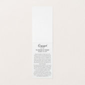 Roos Diamond Ring Verloving Wedding Kaart (Binnenkant ongevouwen)