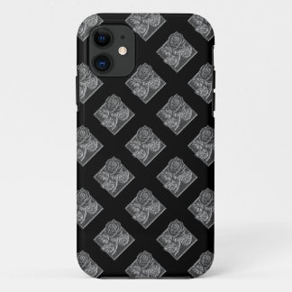 Roos-Diamonds-17-Silver-Black-iPhone 5/5s Hoesje