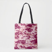 Roos Digital Camo Pattern Tote Bag (Voorkant)