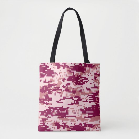 Roos Digital Camo Pattern Tote Bag (Voorkant)
