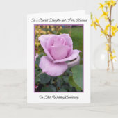 Roos dochter en Jubileum van het homohuwelijk Kaart (Gele Bloem)