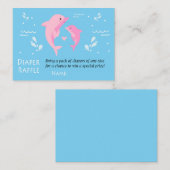 Roos Dolphin Diaper Raffle Tickets (Voorkant / Achterkant)