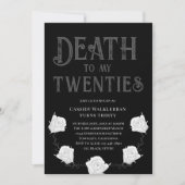 Roos Dood aan mijn Twenties 30ste Verjaardag Kaart (Voorkant)