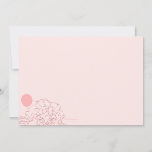 Roos Doodle Persoonlijk - Hartelijk dank - Kaart (Achterkant)