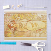 Roos door Alphonse Mucha Tissuepapier (Craft)