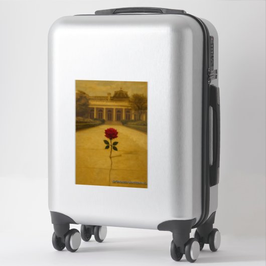 Roos door de scheur: achter de White House Sticker (Koffer)
