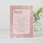  Roos Douane Bridal Shower Uitnodiging (Staand voorkant)