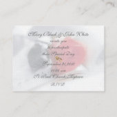 Roos Dream Wedding Uitnodiging Informatiekaartje (Achterkant)