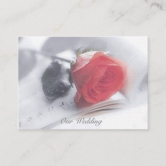 Roos Dream Wedding Uitnodiging Informatiekaartje (Voorkant)