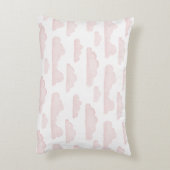 Roos Dreamtime Waterverf Clouds Accent Pillow Accent Kussen (Achterkant (Verticaal))